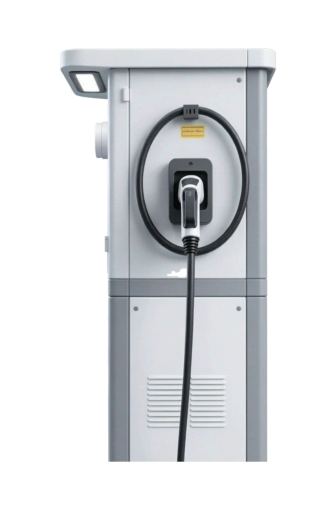 Xiaofu XF-GSC-30K45L-40DC-EU side view — cable management and ventilation